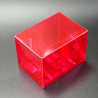 Boîtes cadeaux en plastique PET transparentes rectangulaires de haute qualité pour café, thé, jus, boissons, emballages en blister recyclables, couleur personnalisée or