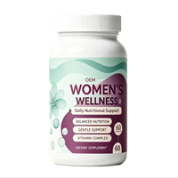 Multivitamines pour femmes OEM, capsules naturelles sans gluten, folate, myo-inositol, acide folique, formule nutritionnelle quotidienne, soins personnels
