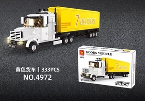 Bloco de construção de wange, brinquedo infantil 4971, educacional para meninos e meninas, técnica para <span class=keywords><strong>lepining</strong></span>, diy, contêiner de tijolos, carro de caminhão - Product Image 3