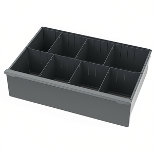 Car Organizer <b>Drawer</b> <b>Storage</b> <b>Box</b> With 8 Compartments For Vehicle Interior Organization - Product Image 2