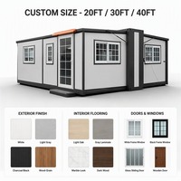 Maison conteneur extensible en gros, directement de l'usine, 20ft 40ft, maison modulaire préfabriquée, CE ISO9001, OEM ODM, pour les marchés des États-Unis et du Canada
