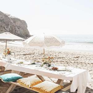 자외선 차단 해변 현대적인 디자인 우산 차양 술 해변 정원 마당 우산 - Product Image 3