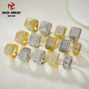 Модное кольцо в стиле хип-хоп с головой лошади, из нержавеющей стали с золотым покрытием и стразами, для мужчин - Product Image 1