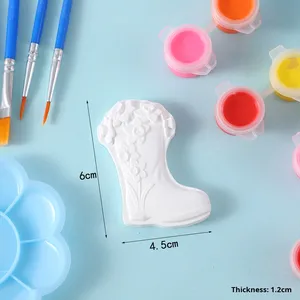 Búp bê thạch cao vẽ hoạt hình dễ thương theo phong cách Hàn Quốc trẻ em Tô Màu Đồ chơi vẽ giáo dục đặt chợ đêm - Product Image 2