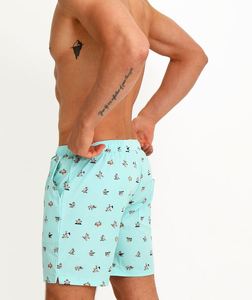 OEM Custom Printed Mens Swim Trunks Quick Dry Stretch Waterproof Mesh Liner <b>Beach</b> Shorts Wholesale Manufacturer China - Product Image 1