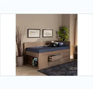 公寓榻榻米床衣柜组合集成定制耐用卧室家具木质4抽屉双人储物床