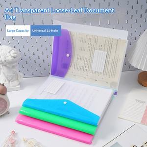 Carpeta de Plástico 3D A4 con 11 Orificios para Sobres, Carpeta Archivadora con Botón a Presión y Área para Etiquetas - Product Image 2