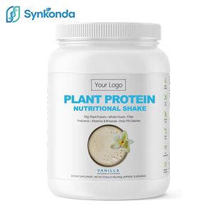 Mezcla <span class=keywords><strong>de</strong></span> Bebida Nutricional <span class=keywords><strong>de</strong></span> Proteína Vegetal en Polvo, 645 g, Sabor Vainilla, Batido, Prebióticos, Vitaminas, Minerales, Suplemento Dietético - Product Image 1
