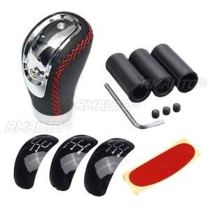 Poignée de levier de vitesses manuelle 5/6 vitesses pour voiture, en cuir PU avec surpiqûres, universelle pour voitures à boîte manuelle - Product Image 3