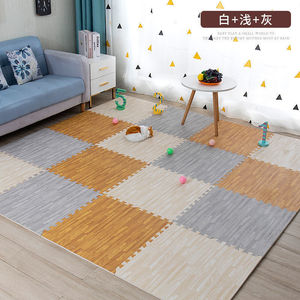 Alfombrilla de espuma EVA con textura de madera, baldosas de espuma entrelazadas, tapetes de ejercicio, <span class=keywords><strong>suelo</strong></span> protector tipo rompecabezas para gimnasio en casa - Product Image 6