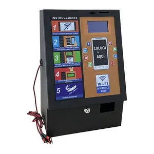 SOL 2023 nuevo aceptador automático de monedas operado autoservicio Mini máquina expendedora WiFi pequeño punto de acceso WiFi nuevas ideas de negocios