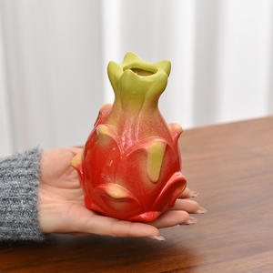 Vaso in ceramica <span class=keywords><strong>Pitaya</strong></span> con motivo quadrato per Pothos idroponica e decorazioni per l'home Office da salotto vaso di fiori da tavolo - Product Image 4