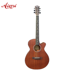Guitarra Acústica Cutaway de Madera de Sapele de la Marca Aiersi, Hecha a Medida, en Oferta - Product Image 3
