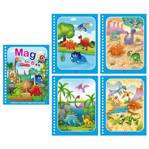Großhandel Kinder Doodler Zeichnung Färbung Magic Color Book Princess Dinosaur Magic Water Book mit Stift - Product Image 5