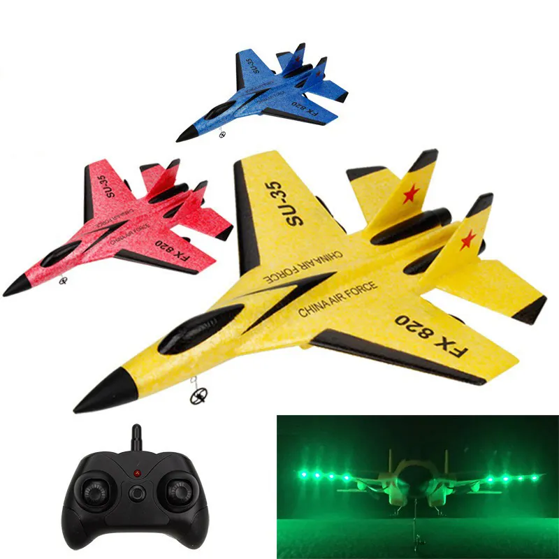 SU 35 RC Plane 2CH Remote Control Airplane Hobby RC Glider RC Aircraft Jet with Luminous Strip