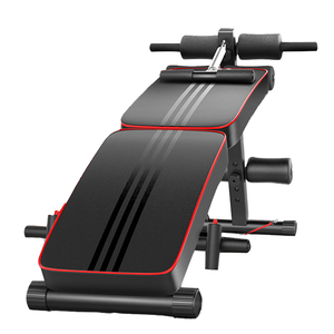<span class=keywords><strong>Banco</strong></span> de Ejercicios Ajustable y Plegable de Metal para Abdominales y Entrenamiento de Core con Placa - Product Image 1