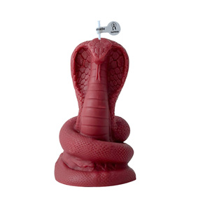 Bougie parfumée en forme de serpent 3D, sculpture animale en cire de soja, ornement artistique unique pour bureau, décoration de fête à domicile, cadeau - Product Image 6