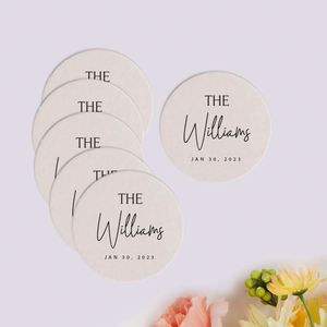 Recuerdos de Boda Personalizados para Fiestas de Celebración, Eventos Deportivos, Cumpleaños, Grandes Fiestas, Posavasos para Bebidas - Product Image 1