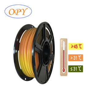 Filament PLA à changement de <span class=keywords><strong>couleur</strong></span> en fonction de la température OPY 1,75 mm 1 kg Matériel d'impression 3D Orange Rouge Gris Filament à changement de <span class=keywords><strong>couleur</strong></span> en fonction de la température - Product Image 1