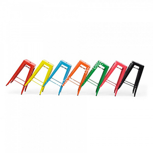 Venta al por mayor <span class=keywords><strong>barato</strong></span> aleación de aluminio <span class=keywords><strong>Tolix</strong></span> estilo apilable Metal hierro mostrador taburetes sillas de barra alta para la venta - Product Image 6