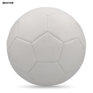 Jual Obral Bola Sepak Bola Dasar Polos Putih Logo Kustom Mesin Jahit Sepak Bola Kelas Atas 4 5 PU PVC TPU Soccerball - Product Image 6