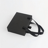 Boîtes cadeaux en carton rigide portable haut de gamme avec logo personnalisé, pour emballages de perruques, avec tiroir coulissant et poignée en ruban