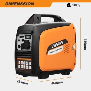 เครื่องกำเนิดไฟฟ้าอินเวอร์เตอร์แบบพกพา HWASDAN 2KW 1800w เงียบ ใช้ได้กับน้ำมันเบนซิน/แก๊ส LPG พร้อมระบบสตาร์ทไฟฟ้าแบบรีโมท - Product Image 4