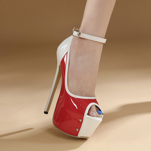 Zapatos de Mujer, Sandalias de Verano 2026, Plataforma con Tacón de Aguja y Hebilla, 16 cm, Color Dorado Rosa, Tacones Cómodos, Tallas 35-42 - Product Image 4