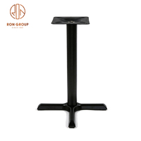 Pieds de Table à manger en fonte, en gros, noir mat, Tube rond, pieds de bureau, pieds de Table basse