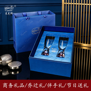 Czech Lead-Free Crystal Beer Glass Set High-End Business Gift Adult Use Transparent - Product Image 5