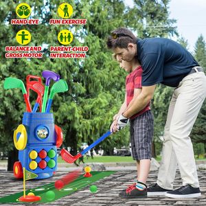Juego <span class=keywords><strong>de</strong></span> <span class=keywords><strong>Golf</strong></span> Huiye para niños pequeños, juego <span class=keywords><strong>de</strong></span> maleta mejorado, juego con 4 palos <span class=keywords><strong>de</strong></span> <span class=keywords><strong>Golf</strong></span> coloridos, juguetes deportivos para niños, padres interactivos - Product Image 4