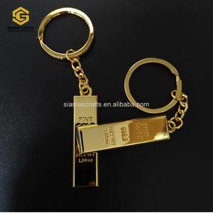 ที่กำหนดเองโลหะน่ารักทอง<span class=keywords><strong>999.9</strong></span> 1ออนซ์ปรับทองแท่งชุบพวงกุญแจ - Product Image 2