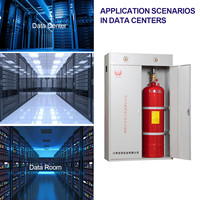 Système d'extinction d'incendie au gaz FM200 de type armoire avec liaison intelligente d'alarme incendie pour salle serveur, centre de données et tableau électrique