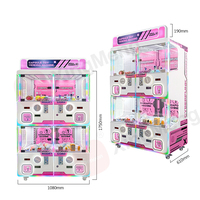 Mesin Penjual Mainan Kapsul Gachapon 2-Lapisan Kustom Pabrik, Permainan Arcade Gacha Jepang