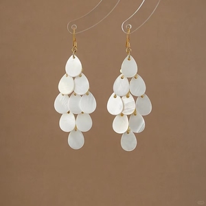 Pendientes de Diseño Exclusivo con Flores, Estilo Bohemio, Ligeros y de Lujo, para Vacaciones 2026, Pendientes de Moda para Mujer, Joyería al por Mayor - Product Image 2