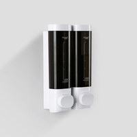 Distributeur de savon de salle de bain mural OEM simple/double d'une capacité de 500ml Distributeur de savon liquide sans poinçon pour salle de douche