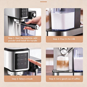 20 Bar <span class=keywords><strong>Espresso</strong></span> <span class=keywords><strong>Pro</strong></span> Kaffeemaschine mit Thermoblock-Heizsystem, Siebträger & Kapselmaschine für verschiedene Kapseln & Kaffeepads - Product Image 5