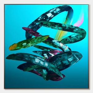 Arte Original 100% Pintado a Mano, Naturaleza Muerta Abstracta, Arte en Lienzo Acrílico para Decoración del Hogar y Hoteles - Product Image 6