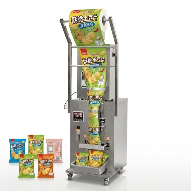FZB-500 Automatic Vertical Pouch Packing Machine 500g High Speed VFFS Sachet Filler for Coffee Snack Granule Spice