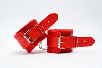 BDSM menottes bracelets de poignet cheville sexe Bondage ensemble poignets en peluche rembourré contraintes PU cuir esclave fétiche débutant jouets pour adultes
