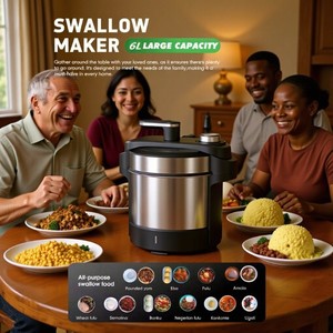 Máquina para Hacer <span class=keywords><strong>Fufu</strong></span> de Ghana, Trituradora de Ñame Multiusos, Licuadora de <span class=keywords><strong>Fufu</strong></span> de 6L, para Carne - Product Image 4