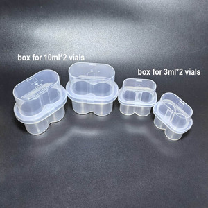 Caja de Embalaje al por Mayor para 2 Viales de Péptidos de 10 ml, Caja de Plástico Impermeable para 2 Viales de 3 ml - Product Image 3