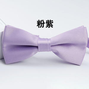 Couleur unie Polyester Male Best Man Noeud papillon pour les mariages formels Cravats - Product Image 4
