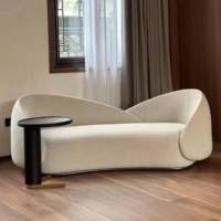 Vente directe usine : Canapé design artistique courbé, couleur unie, pour une touche de personnalité, personnalisable