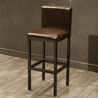 Combinaison de tabourets hauts en fer pour le thé au lait, les cafés et les restaurants meubles de style moderne