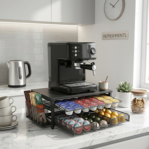 Soporte para Cápsulas de Café al por Mayor con Cajones, Estante Metálico para Almacenamiento de Cápsulas de Café K Cup <span class=keywords><strong>Nespresso</strong></span> - Product Image 2