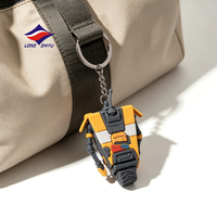 Porte-clés en silicone personnalisé Longzhiyu 20Y avec logo 2D/3D, porte-clés souvenir en caoutchouc de silicone artisanal