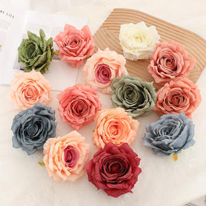 Rose artificielle en soie, style vintage, haute simulation, réutilisable, décoration de mariage - Product Image 1