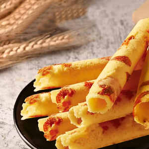 Yeni ürün çin tatlı lezzet yumurta rulo kraker 200g çıtır tatlı aperatif çanta içinde tuzlu tadı gül yumurta rulo bisküvi - Product Image 1
