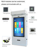 Kiosco de montaje en pared para exteriores Crtly, quiosco de publicidad LCD Digital Android, quiosco de pantalla táctil para exteriores